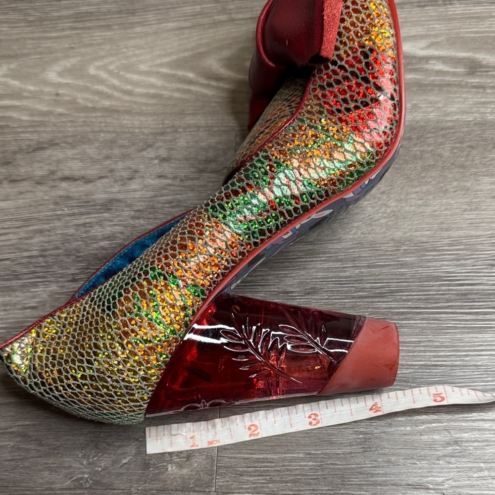 Irregular Choice Colorful Metallic Bow-Accent Pumps - Picture 8 of 10